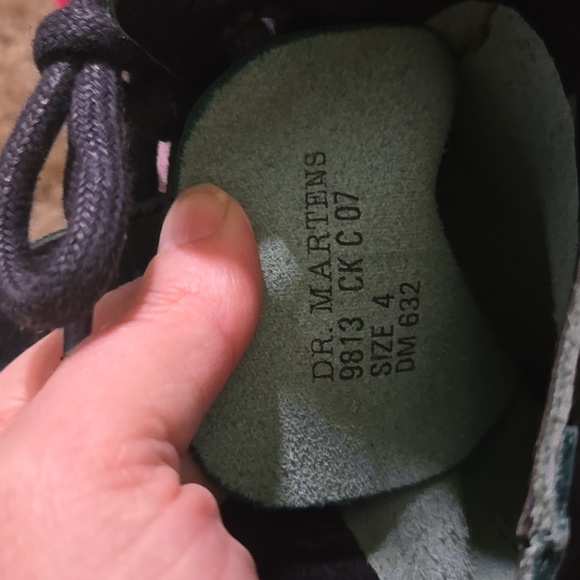 Vintage 14 Eyelette Blue Dr. Martens Boots Uk 4, Womens 6 Punk Goth - Picture 8 of 14